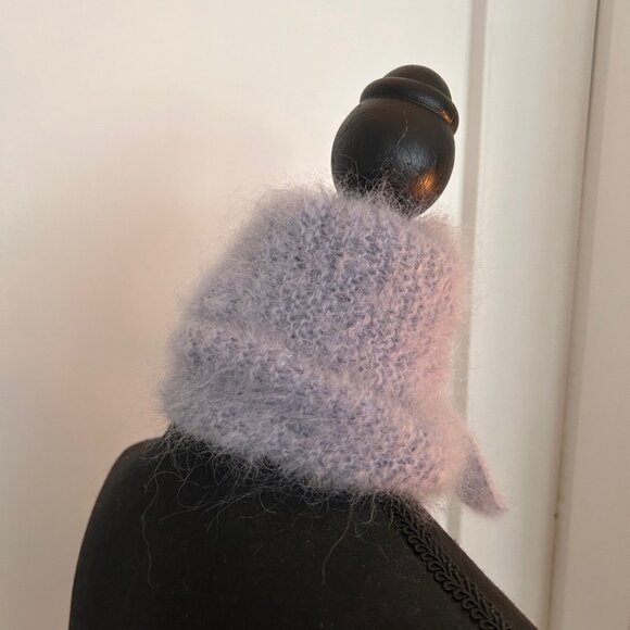 Brand New Handmade Sky Blue Mohair Sophie Scarf in Large - Picture 5 of 13